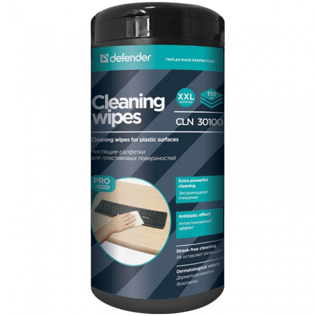 Салфетки чистящие влажные Defender Салфетки чистящие влажные Defender