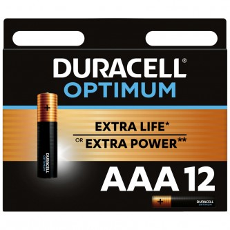 Батарейка Duracell Optimum AAA (LR03) алкалиновая, 12BL Батарейка Duracell Optimum AAA (LR03) алкалиновая, 12BL