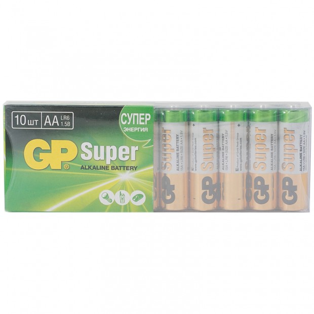 Батарейка GP Super AA (LR06) 15A алкалиновая, SB10