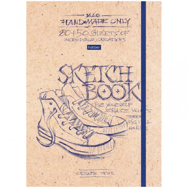 Скетчбук-блокнот 80-50л., А5 Hatber 