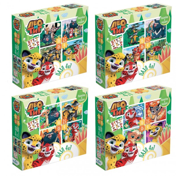 Набор пазлов 9-16-25-36 эл. Origami Набор пазлов 9-16-25-36 эл. Origami