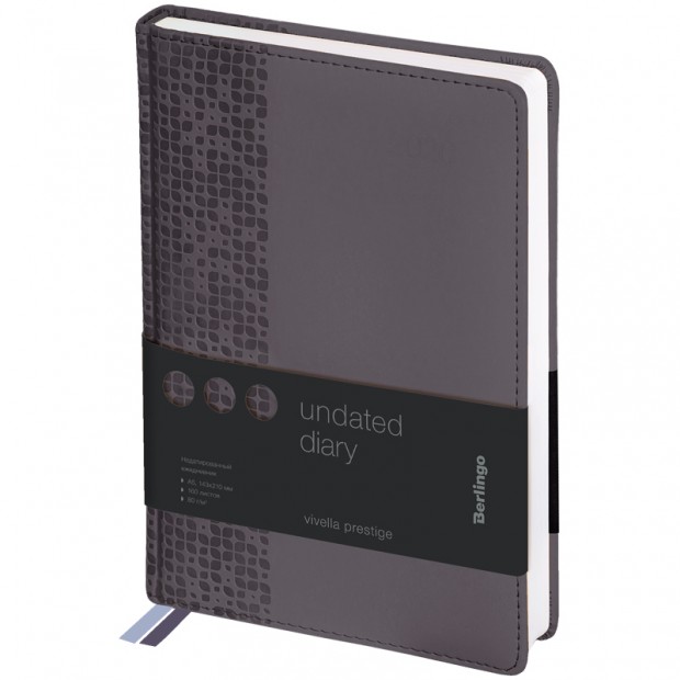 Ежедневник недатир. А5, 160л., кожзам, Berlingo 