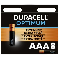 Батарейка Duracell Optimum AAA (LR03) алкалиновая, 8BL