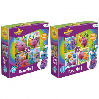 Набор пазлов 4-6-9-12 эл. Origami Набор пазлов 4-6-9-12 эл. Origami