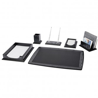 Набор настольный Delucci 6 предметов, черный дуб