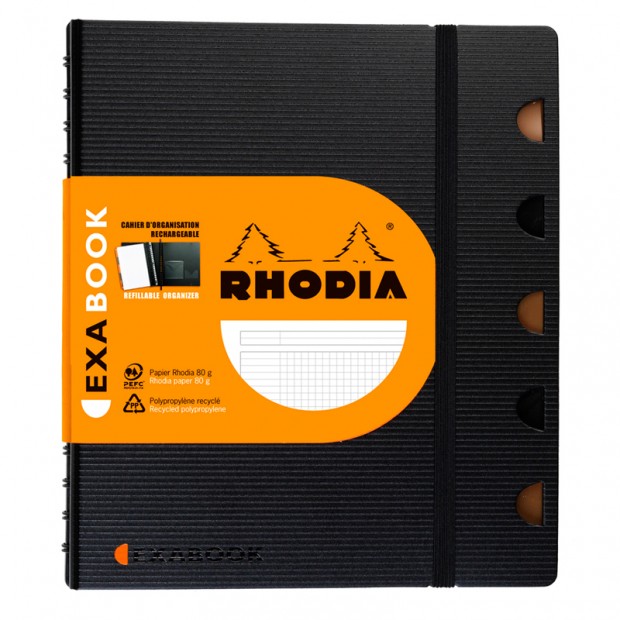 Бизнес-тетрадь 80л., А5+, клетка на гребне Rhodia 