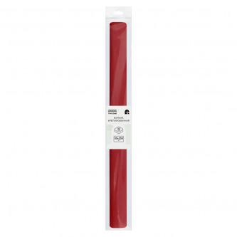 Бумага крепированная ТРИ СОВЫ, 50*250см, 32г/м2, бордо, в рулоне, пакет с европодвесом