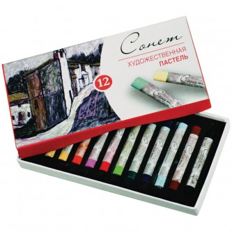 Пастель художественная Сонет, 12 цветов, картон. упаковка Пастель художественная Сонет, 12 цветов, картон. упаковка