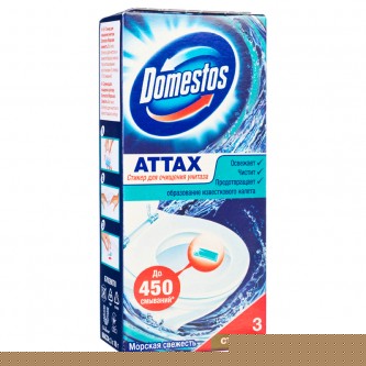 Стикер для очищения унитаза Domestos Стикер для очищения унитаза Domestos