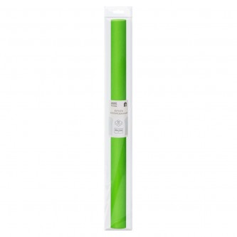 Бумага крепированная ТРИ СОВЫ, 50*250см, 32г/м2, зеленое яблоко, в рулоне, пакет с европодвесом