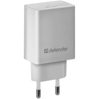 Зарядное устройство сетевое Defender EPA-10, 1*USB, 2.1А output, пакет, белый