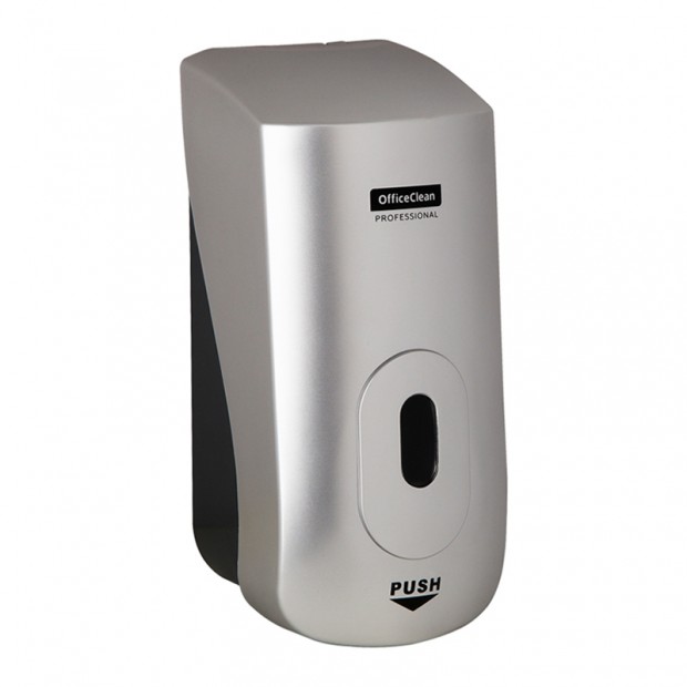 Диспенсер для мыла-пены OfficeClean Professional, наливной, механический, серебряный, 1л. Диспенсер для мыла-пены OfficeClean Professional, наливной, механический, серебряный, 1л.