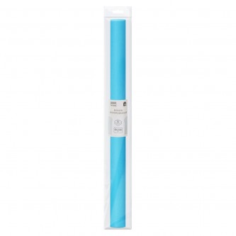 Бумага крепированная ТРИ СОВЫ, 50*250см, 32г/м2, бирюзовая, в рулоне, пакет с европодвесом