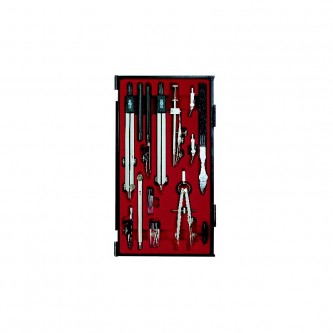 Готовальня Koh-I-Noor, 14 предметов, пластиковый футляр