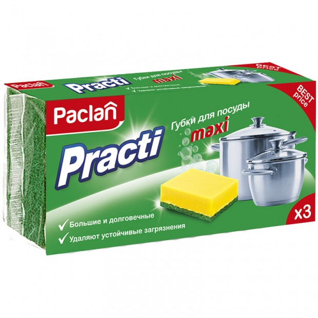 Губки для посуды Paclan 