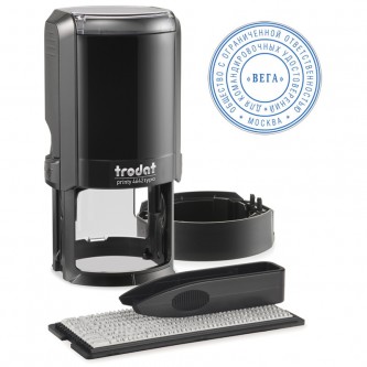 Печать самонаборная автоматическая Trodat, Ø42мм, 2 круга, черный корпус (167182) Печать самонаборная автоматическая Trodat, Ø42мм, 2 круга, черный корпус (167182)