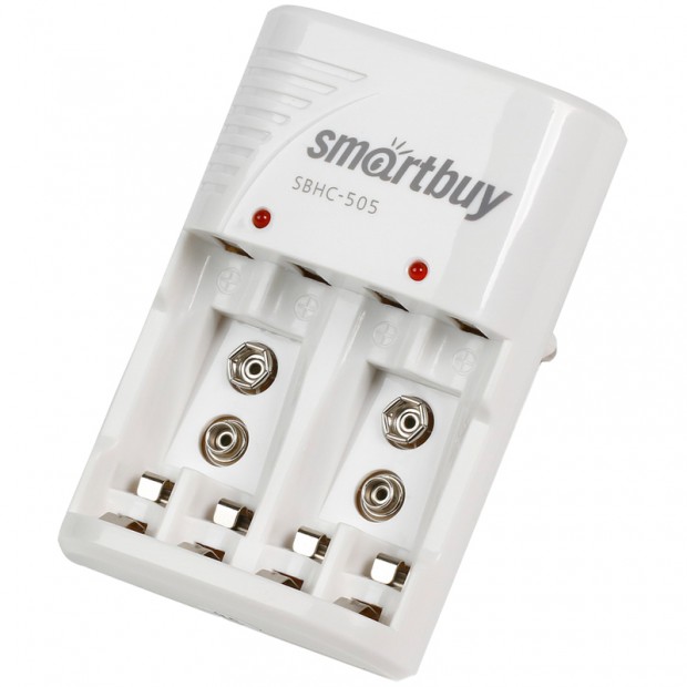 Зарядное устройство Smartbuy SBHC-505, AA, AAA, MN1604 (крона), без аккумуляторов