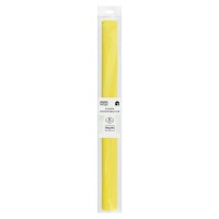Бумага крепированная ТРИ СОВЫ, 50*250см, 32г/м2, желтая, в рулоне, пакет с европодвесом