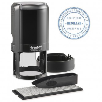 Печать самонаборная автоматическая Trodat, Ø42мм, 1 круг, черный корпус (167166) Печать самонаборная автоматическая Trodat, Ø42мм, 1 круг, черный корпус (167166)