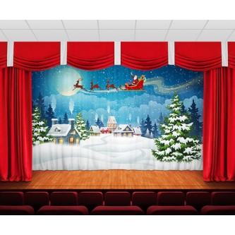 Занавес Дед мороз над деревней 3 Занавес Дед мороз над деревней 3