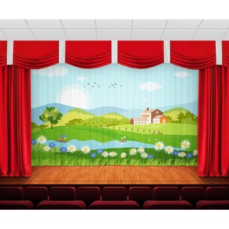 Занавес Летний пейзаж 2 Занавес Летний пейзаж 2