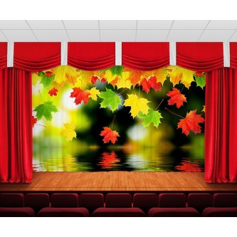 Занавес Кленовые листья Занавес Кленовые листья