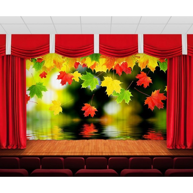 Занавес Кленовые листья Занавес Кленовые листья
