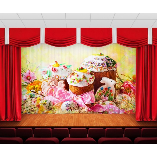 Занавес Пасхальный дизайн 17 Занавес Пасхальный дизайн 17