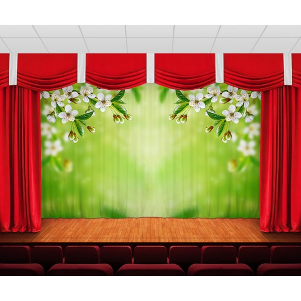 Занавес Ветка яблони Занавес Ветка яблони