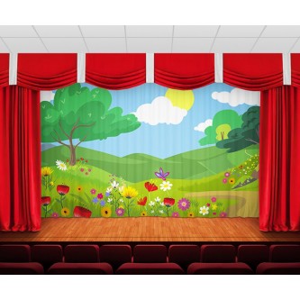 Занавес Летний пейзаж 3 Занавес Летний пейзаж 3