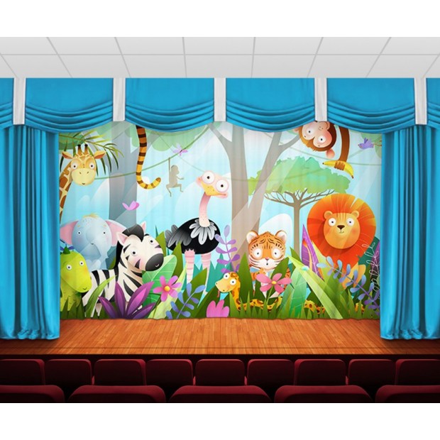 Занавес Звери в джунглях Занавес Звери в джунглях