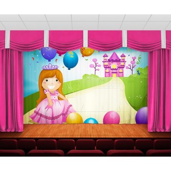 Занавес Принцесса и замок Занавес Принцесса и замок