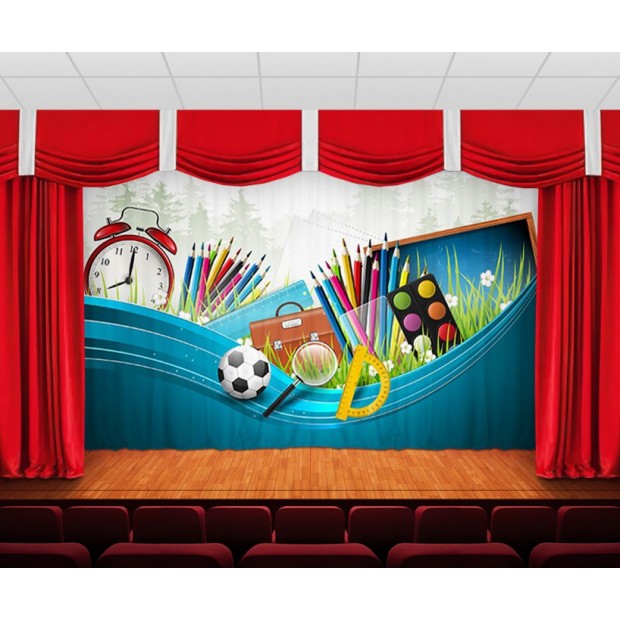 Занавес Школьная тематика Занавес Школьная тематика