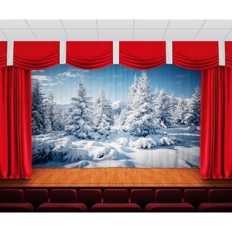 Занавес Зима в горах 2 Занавес Зима в горах 2