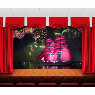 Занавес Алый парусник 2 Занавес Алый парусник 2