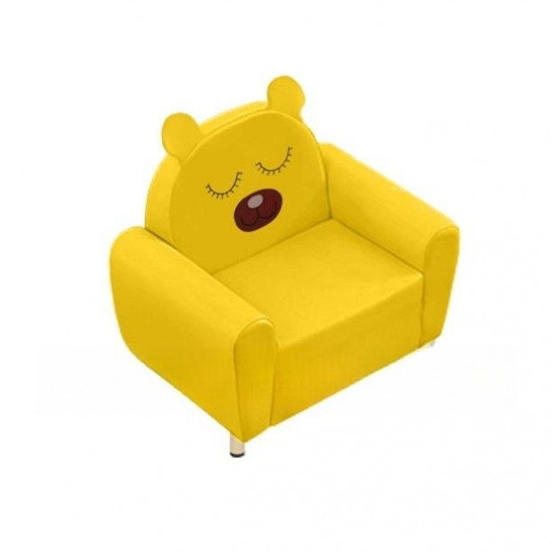 Кресло детское модель 15 жёлтое серия 