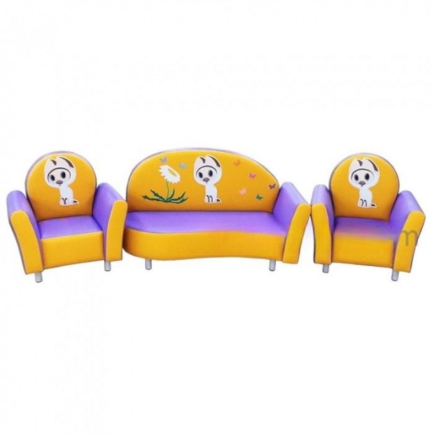 Набор мягкой мебели Три хвоста (фиолетовый)