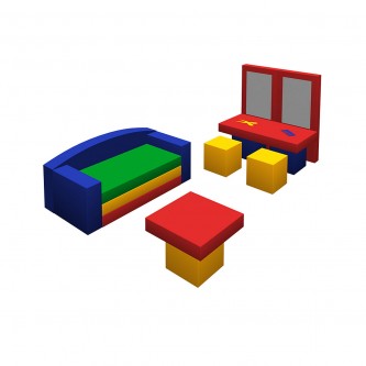 Мягкий игровой комплекс «Парикмахерская» Мягкий игровой комплекс «Парикмахерская»