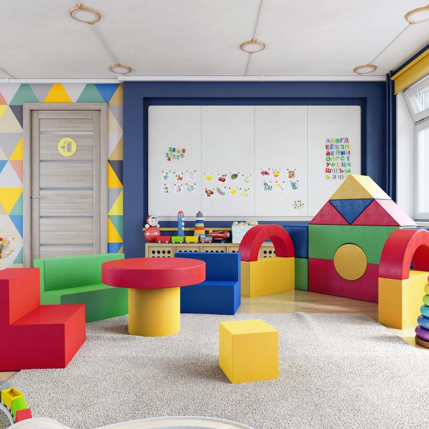 Комплект мягких модулей «Домик» Комплект мягких модулей «Домик»