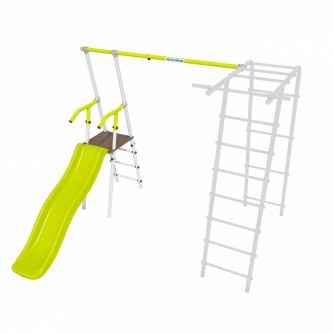 Дополнительный комплект с горкой к дачному комплексу *только для высоты балки качелей 2050 мм. (салатовый/белый) (без качелей) Дополнительный комплект с горкой к дачному комплексу *только для высоты балки качелей 2050 мм. (салатовый/белый) (без качелей)