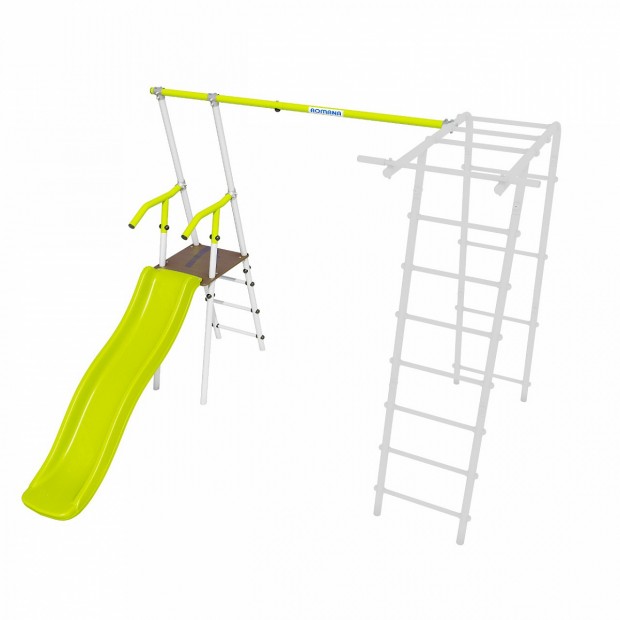 Дополнительный комплект с горкой к дачному комплексу *только для высоты балки качелей 2050 мм. (салатовый/белый) (без качелей) Дополнительный комплект с горкой к дачному комплексу *только для высоты балки качелей 2050 мм. (салатовый/белый) (без качелей)