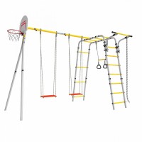 Детский спортивный комплекс для дачи Акробат - 2 (желтый/серый) Детский спортивный комплекс для дачи Акробат - 2 (желтый/серый)