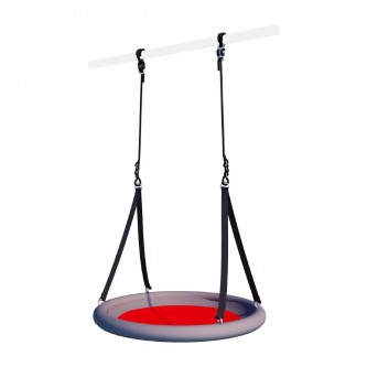  Качели гнездо (красный/серый)