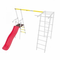 Дополнительный комплект с горкой к дачному комплексу *только для высоты балки качелей 2050 мм. (белый/красный/желтый) (без качелей) Дополнительный комплект с горкой к дачному комплексу *только для высоты балки качелей 2050 мм. (белый/красный/желтый) (без качелей)