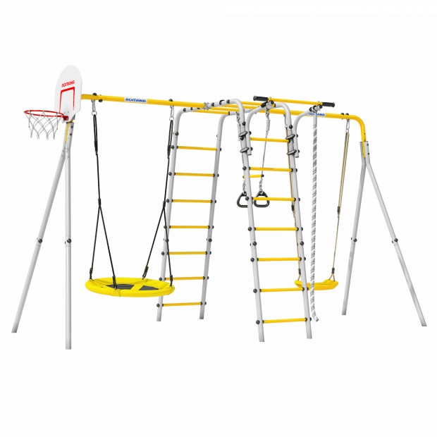 Детский спортивный комплекс для дачи Веселая лужайка PRO (Комплект №7) Детский спортивный комплекс для дачи Веселая лужайка PRO (Комплект №7)