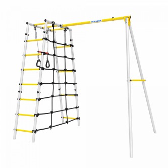 Комплект: лестница, набор для взбирания, кольца (без качелей)) Комплект: лестница, набор для взбирания, кольца (без качелей))