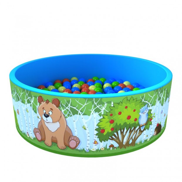 Сухой бассейн «Зверята», 100 шариков Сухой бассейн «Зверята», 100 шариков