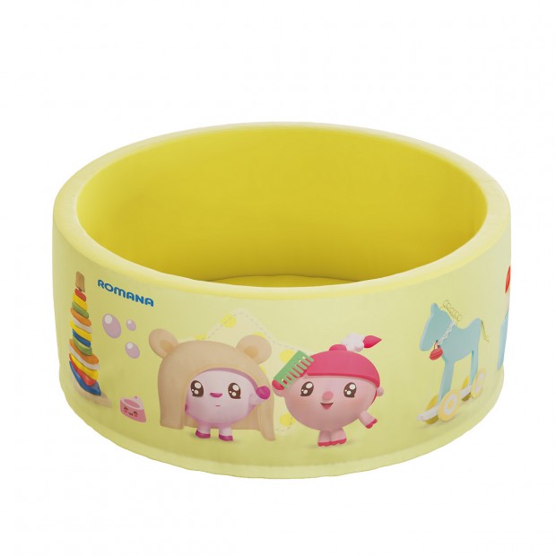 Сухой бассейн  Малышарики «Распорядок дня» без шариков, салатовый