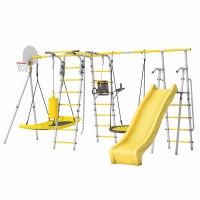 Детский спортивный комплекс для Дачи Fitness-PRO с горкой 1200 мм (Комплект №9) Детский спортивный комплекс для Дачи Fitness-PRO с горкой 1200 мм (Комплект №9)