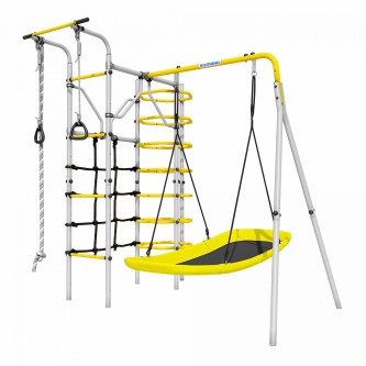 Детский спортивный комплекс для дачи Космос (желтый/серый) Детский спортивный комплекс для дачи Космос (желтый/серый)